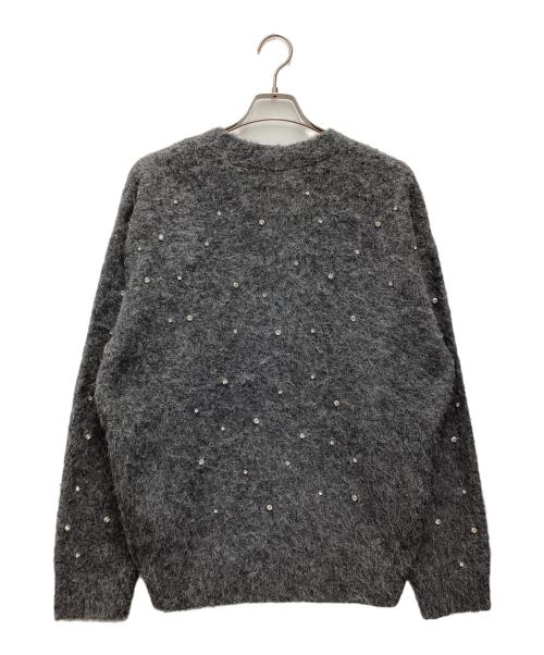 MAISON SPECIAL（メゾンスペシャル）MAISON SPECIAL (メゾンスペシャル) Sparkling Bijou Knit Cardigan グレー サイズ:SIZE Freeの古着・服飾アイテム