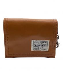 PORTER（ポーター）の古着「コインケース フリースタイル」｜ベージュ