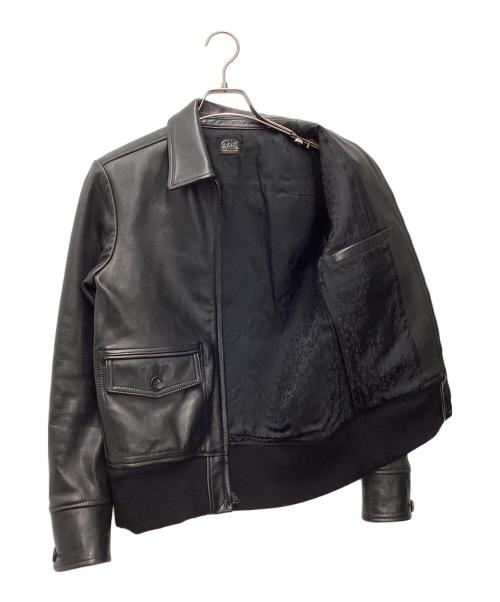 Rags McGREGOR（ラグスマックレガー）Rags McGREGOR (ラグスマックレガー) A-2 シングルライダースジャケット ブラック サイズ:SIZE Sの古着・服飾アイテム