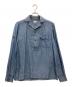 BAGUTTA（バグッタ）の古着「オープンカラーシャツ」｜ブルー
