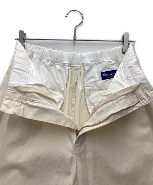 Gymphlex（ジムフレックス）Gymphlex (ジムフレックス) コットンチノ 2タック イージーパンツ ホワイト サイズ:SIZE Sの古着・服飾アイテム