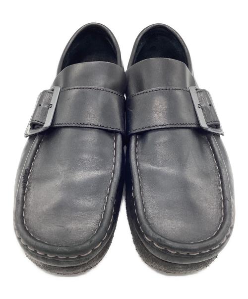 CLARKS ORIGINALS（クラークス オリジナルズ）Clarks Originals (クラークス オリジナルズ) UNITED ARROWS (ユナイテッドアローズ) レザーシューズ Wallabee Monk UNITED ARROWS別注 ブラック サイズ:SIZE 26.5cmの古着・服飾アイテム