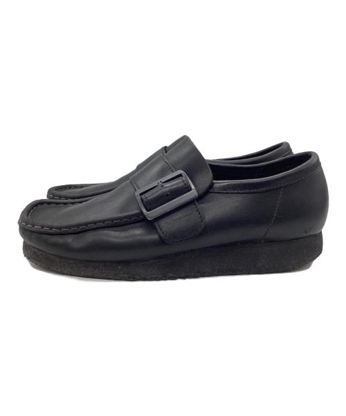 CLARKS ORIGINALS（クラークス オリジナルズ）Clarks Originals (クラークス オリジナルズ) UNITED ARROWS (ユナイテッドアローズ) レザーシューズ Wallabee Monk UNITED ARROWS別注 ブラック サイズ:SIZE 26.5cmの古着・服飾アイテム