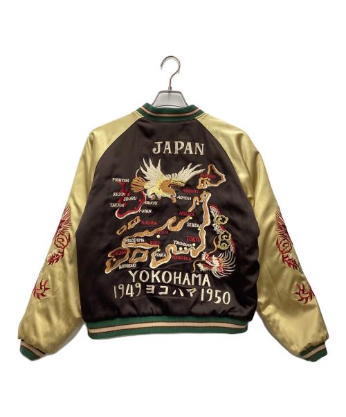 テーラー東洋（テーラートウヨウ）テーラー東洋 (テーラートウヨウ) スカジャン 1949 ヨコハマ 1950 リバーシブル ブルー×ブラウン サイズ:SIZE Mの古着・服飾アイテム