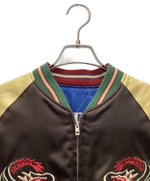 テーラー東洋（テーラートウヨウ）テーラー東洋 (テーラートウヨウ) スカジャン 1949 ヨコハマ 1950 リバーシブル ブルー×ブラウン サイズ:SIZE Mの古着・服飾アイテム