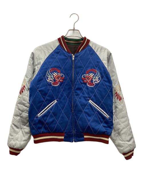 テーラー東洋（テーラートウヨウ）テーラー東洋 (テーラートウヨウ) スカジャン 1949 ヨコハマ 1950 リバーシブル ブルー×ブラウン サイズ:SIZE Mの古着・服飾アイテム