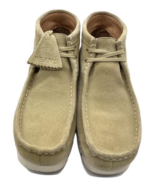 CLARKS ORIGINALS（クラークス オリジナルズ）Clarks Originals (クラークス オリジナルズ) BEAMS (ビームス) ワラビーシューズ ビブラムソール ベージュ サイズ:SIZE 26.5cmの古着・服飾アイテム