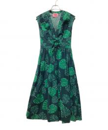 Kate Spade（ケイトスペード）の古着「ノースリーブワンピース」｜グリーン