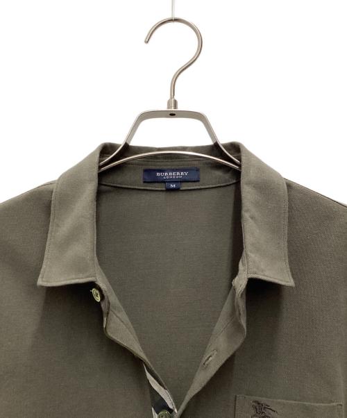 BURBERRY LONDON（バーバリーロンドン）BURBERRY LONDON (バーバリーロンドン) 半袖ポロシャツ オリーブ サイズ:SIZE Mの古着・服飾アイテム