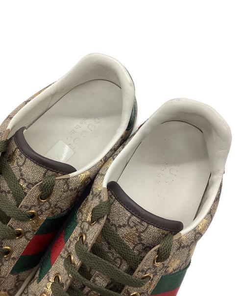 GUCCI（グッチ）GUCCI (グッチ) GGスプリームローカットスニーカー ベージュ サイズ:7 1/2の古着・服飾アイテム