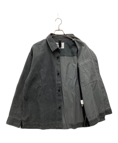 MHL（エムエイチエル）MHL (エムエイチエル) コーデュロイシャツ グレー サイズ:SIZE Lの古着・服飾アイテム