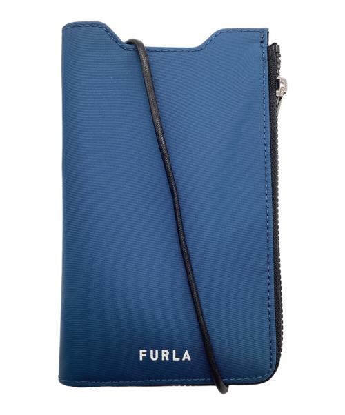FURLA（フルラ）FURLA (フルラ) Man Cosmo モバイル ケース ブルーの古着・服飾アイテム