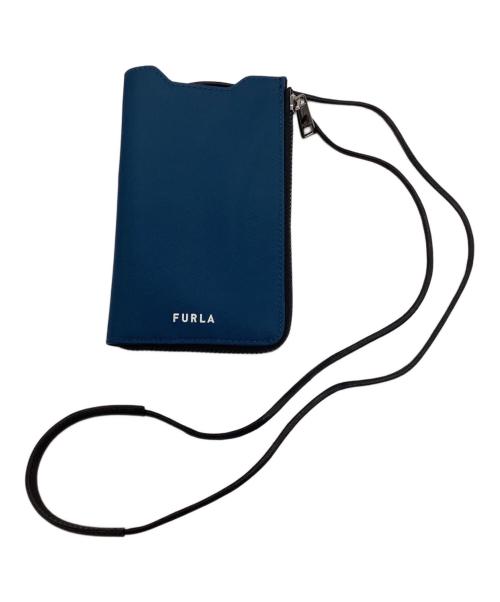 FURLA（フルラ）FURLA (フルラ) Man Cosmo モバイル ケース ブルーの古着・服飾アイテム