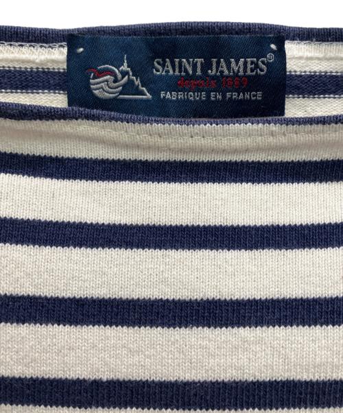 SAINT JAMES（セントジェームス）SAINT JAMES (セントジェームス) バスクシャツ ブルー×ホワイト サイズ:不明の古着・服飾アイテム