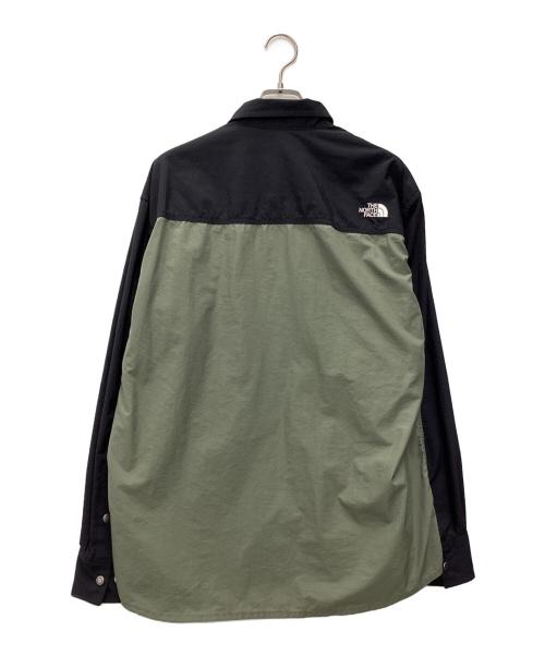 THE NORTH FACE（ザ ノース フェイス）THE NORTH FACE (ザ ノース フェイス) ナイロンジャケット ブラック×カーキ サイズ:SIZE Mの古着・服飾アイテム