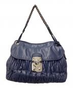 MIU MIUミュウミュウ）の古着「チェーンショルダーバッグ  マテラッセ」｜ブルー