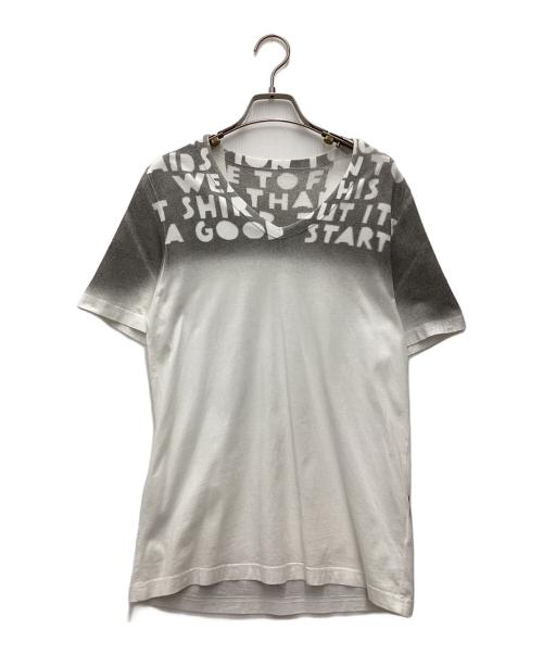 Maison Margiela（メゾンマルジェラ）Maison Margiela (メゾンマルジェラ) Vネックカットソー 14AW ホワイト サイズ:SIZE Sの古着・服飾アイテム