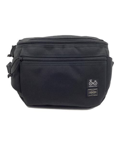 PORTER（ポーター）PORTER (ポーター) 木梨サイクル (キナシサイクル) ボディーバッグ ブラックの古着・服飾アイテム
