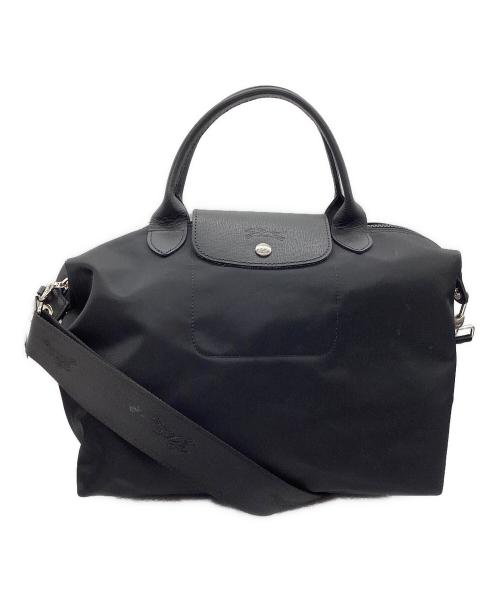 LONGCHAMP（ロンシャン）LONGCHAMP (ロンシャン) ル プリアージュ ネオ 2WAYバッグ ブラックの古着・服飾アイテム