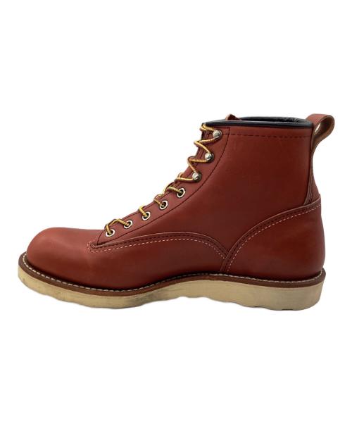 RED WING（レッドウィング）RED WING (レッドウィング) レザーブーツ ラインマン ブラウン サイズ:SIZE 26.5cmの古着・服飾アイテム