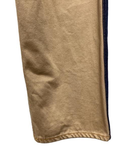 KOJIMA GENES（コジマジーンズ）KOJIMA GENES (コジマジーンズ) デニムペインターパンツ インディゴ×ベージュ サイズ:SIZE 81cm (W32)の古着・服飾アイテム