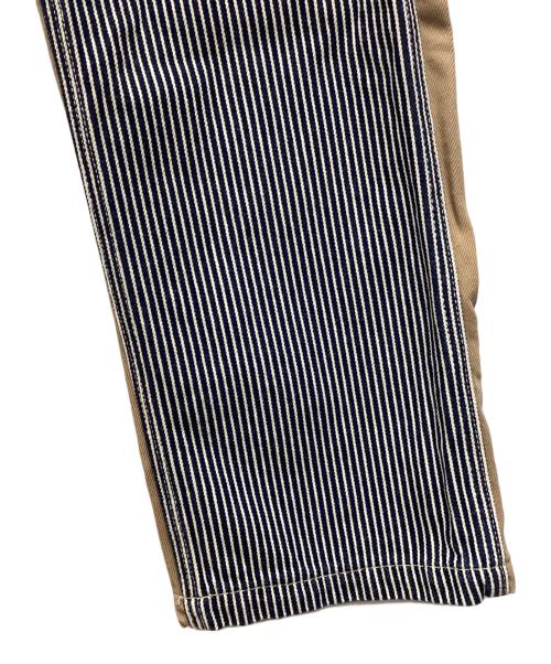 KOJIMA GENES（コジマジーンズ）KOJIMA GENES (コジマジーンズ) ペインターパンツ ストライプ ベージュ サイズ:SIZE 81cm (W32)の古着・服飾アイテム