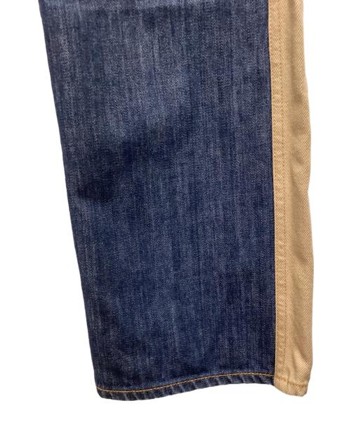 KOJIMA GENES（コジマジーンズ）KOJIMA GENES (コジマジーンズ) デニムペインターパンツ インディゴ×ベージュ サイズ:SIZE 81cm (W32)の古着・服飾アイテム