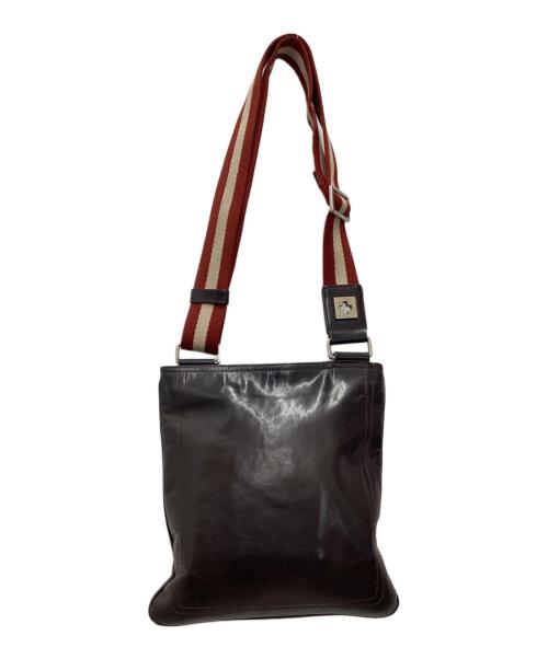 BALLY（バリー）BALLY (バリー) レザーサコッシュ ダークブラウンの古着・服飾アイテム