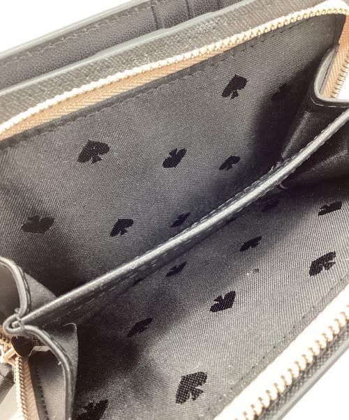 Kate Spade（ケイトスペード）Kate Spade (ケイトスペード) 2つ折り財布 ピンク×ブラックの古着・服飾アイテム