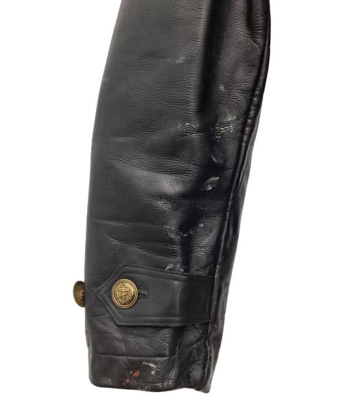 -（-）- (-) 40~50s実物ベース U-ボートジャケット ドイツ海軍 ブラック サイズ:SIZE 不明の古着・服飾アイテム