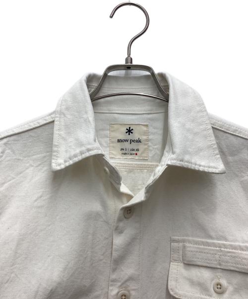 Snow peak（スノーピーク）snow peak (スノーピーク) シャツジャケット ホワイト サイズ:SIZE Sの古着・服飾アイテム