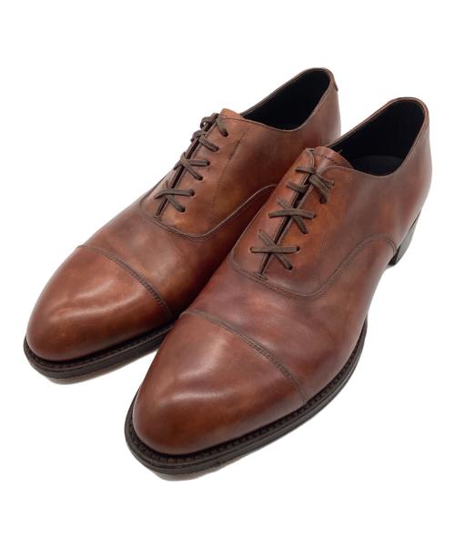SHETLAND FOX（シェットランドフォックス）SHETLAND FOX (シェットランドフォックス) ケンジントン ストレートチップシューズ  ブラウン サイズ:SIZE 6.5の古着・服飾アイテム
