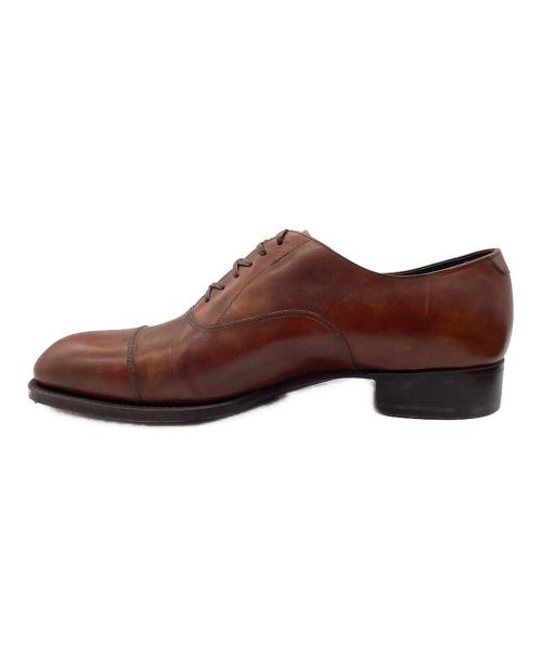 SHETLAND FOX（シェットランドフォックス）SHETLAND FOX (シェットランドフォックス) ケンジントン ストレートチップシューズ  ブラウン サイズ:SIZE 6.5の古着・服飾アイテム
