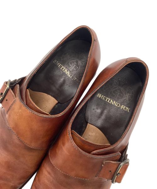 SHETLAND FOX（シェットランドフォックス）SHETLAND FOX (シェットランドフォックス) レザーシューズ ブラウン サイズ:SIZE 6.5の古着・服飾アイテム