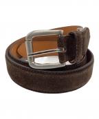 J.PRESSジェイプレス）の古着「レザーベルト」｜ブラウン