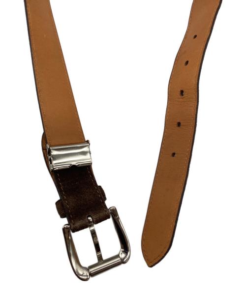 J.PRESS（ジェイプレス）J.PRESS (ジェイプレス) レザーベルト ブラウンの古着・服飾アイテム