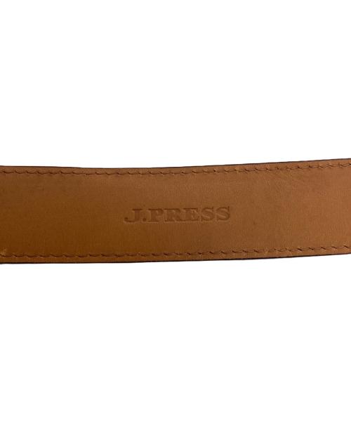 J.PRESS（ジェイプレス）J.PRESS (ジェイプレス) レザーベルト ブラウンの古着・服飾アイテム