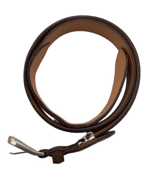 J.PRESS（ジェイプレス）J.PRESS (ジェイプレス) レザーベルト ブラウンの古着・服飾アイテム