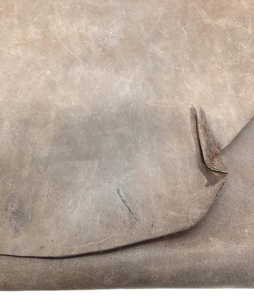 -（-）- (-) 切りっぱなしクラッチバッグ ブラウンの古着・服飾アイテム