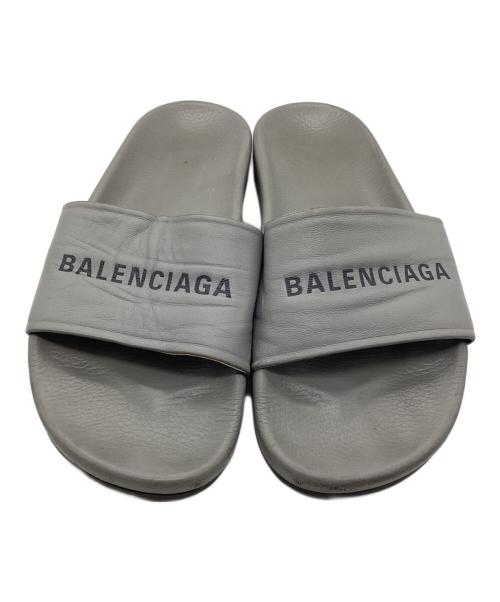BALENCIAGA（バレンシアガ）BALENCIAGA (バレンシアガ) ビーチサンダル グレー サイズ:SIZE 25cmの古着・服飾アイテム