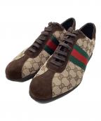 GUCCIグッチ）の古着「ローカットスニーカー シェリーライン」｜ブラウン