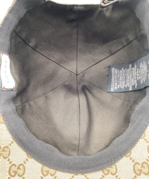 GUCCI（グッチ）GUCCI (グッチ) オリジナルGGキャンバス ベースボール キャップ ブラウンの古着・服飾アイテム