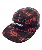 SUPREME×Harris Tweedシュプリーム×ハリスツイード）の古着「キャップ 18AW」｜ボルドー×ブラック