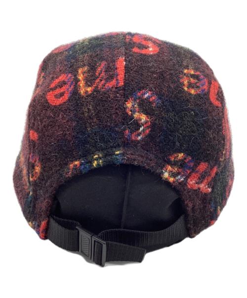 SUPREME（シュプリーム）Supreme (シュプリーム) Harris Tweed (ハリスツイード) キャップ 18AW ボルドー×ブラックの古着・服飾アイテム