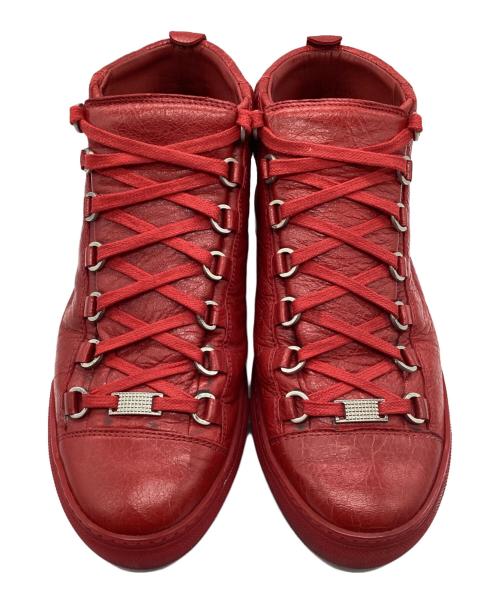 BALENCIAGA（バレンシアガ）BALENCIAGA (バレンシアガ) ミッドカットスニーカー ARENA レッド サイズ:SIZE 25cmの古着・服飾アイテム