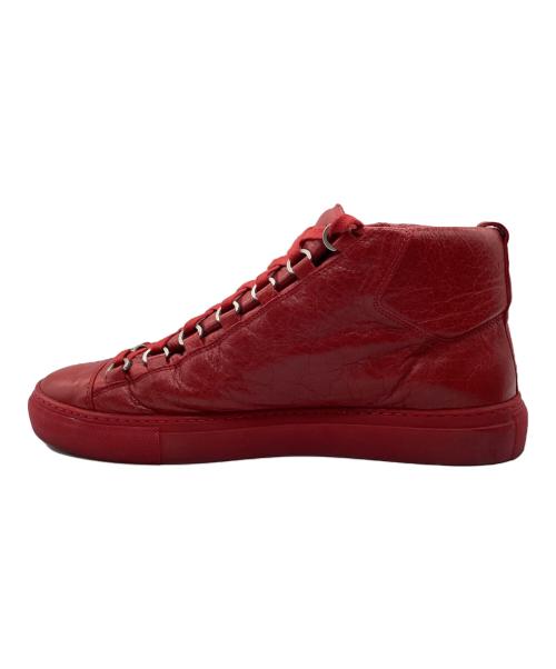 BALENCIAGA（バレンシアガ）BALENCIAGA (バレンシアガ) ミッドカットスニーカー ARENA レッド サイズ:SIZE 25cmの古着・服飾アイテム