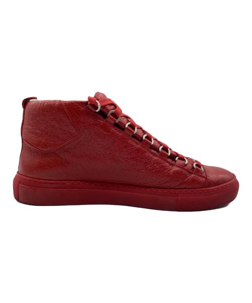 BALENCIAGA（バレンシアガ）BALENCIAGA (バレンシアガ) ミッドカットスニーカー ARENA レッド サイズ:SIZE 25cmの古着・服飾アイテム