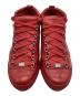 BALENCIAGA (バレンシアガ) ミッドカットスニーカー ARENA レッド サイズ:SIZE 25cm：20000円