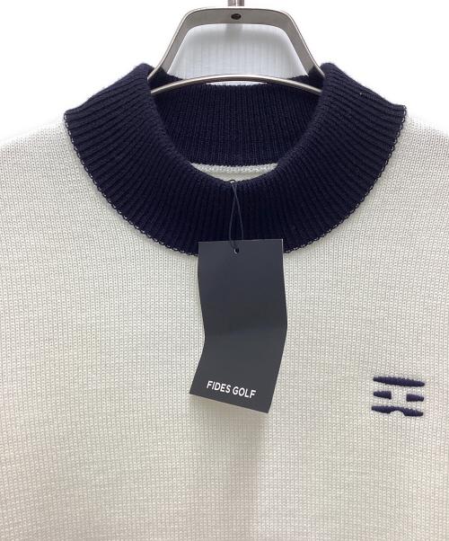 FIDES GOLF（-）FIDES GOLF (-) セーター ホワイト サイズ:SIZE M 未使用品の古着・服飾アイテム