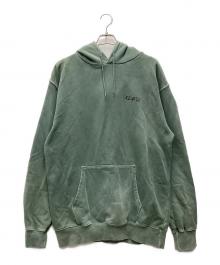 X-LARGE（エクストララージ）の古着「プルオーバーパーカー HAVE A WILD TIME HOODED SWEAT 20AW」｜ライトグリーン